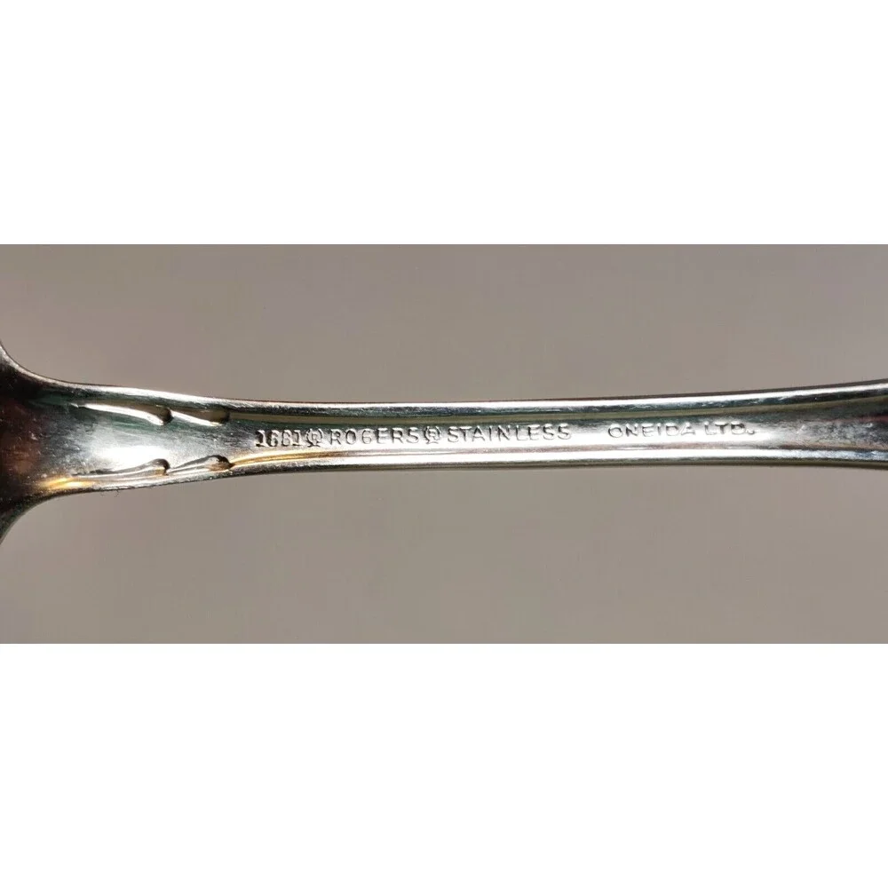1881 Rogers Oneida Stainless Steel Serving Ladle Flatware OHS461 7